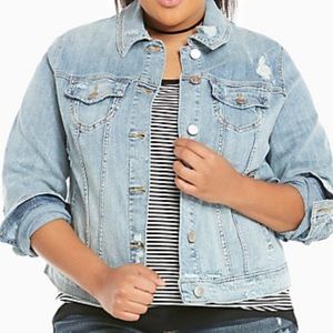 Light Blue Distress jean jacket